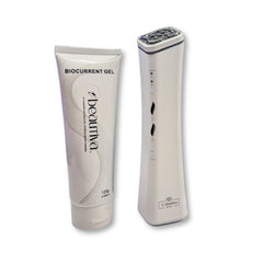 BioCurrent Gel tube and device on a white background