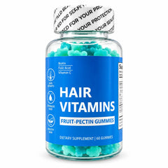 Hair Vitamins fruit pectin gummies with biotin, folic acid and vitamin C – 60 gummies