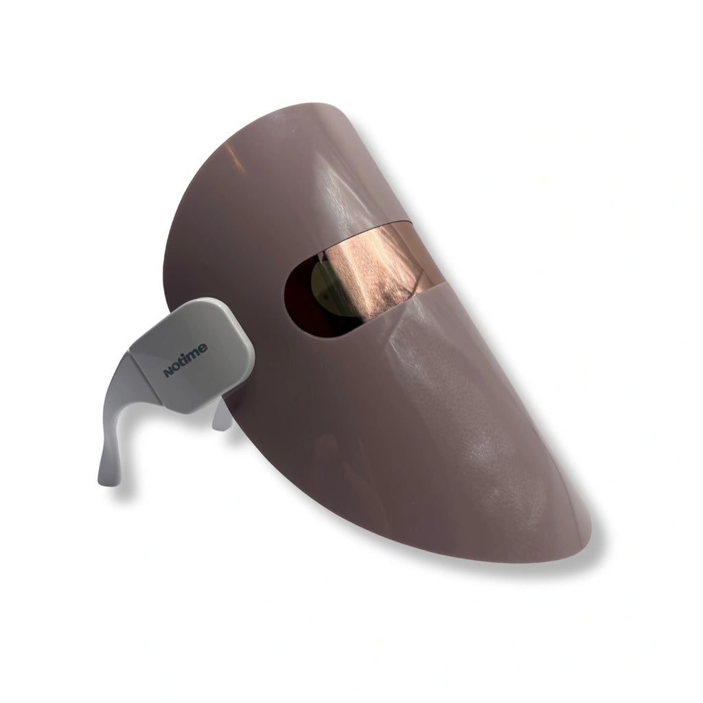 LED light therapy mask right side against a plain white background