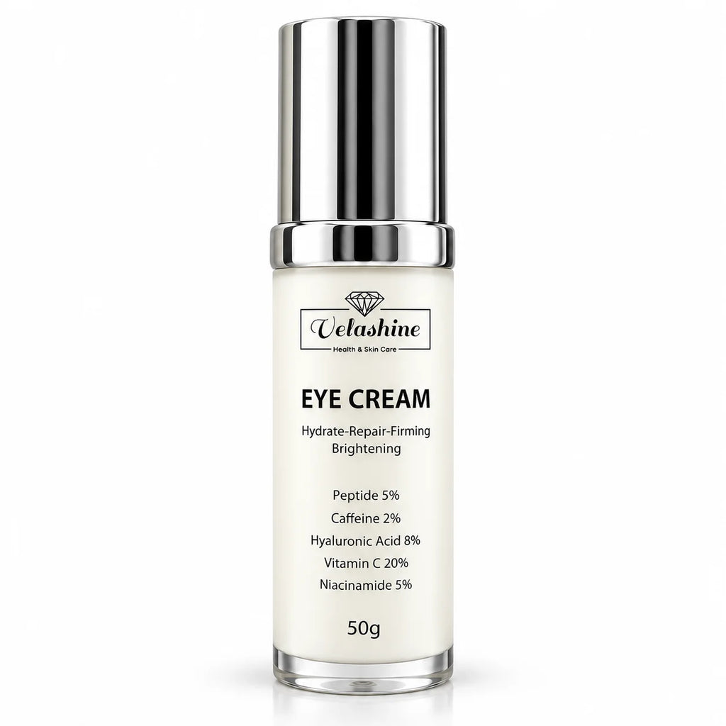 Velashine Eye Cream 50g with peptides, caffeine, hyaluronic acid, vitamin C and niacinamide