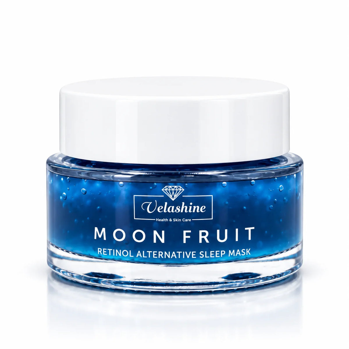 Velashine Moon Fruit Retinol Alternative Sleep Mask 30ml in blue jar