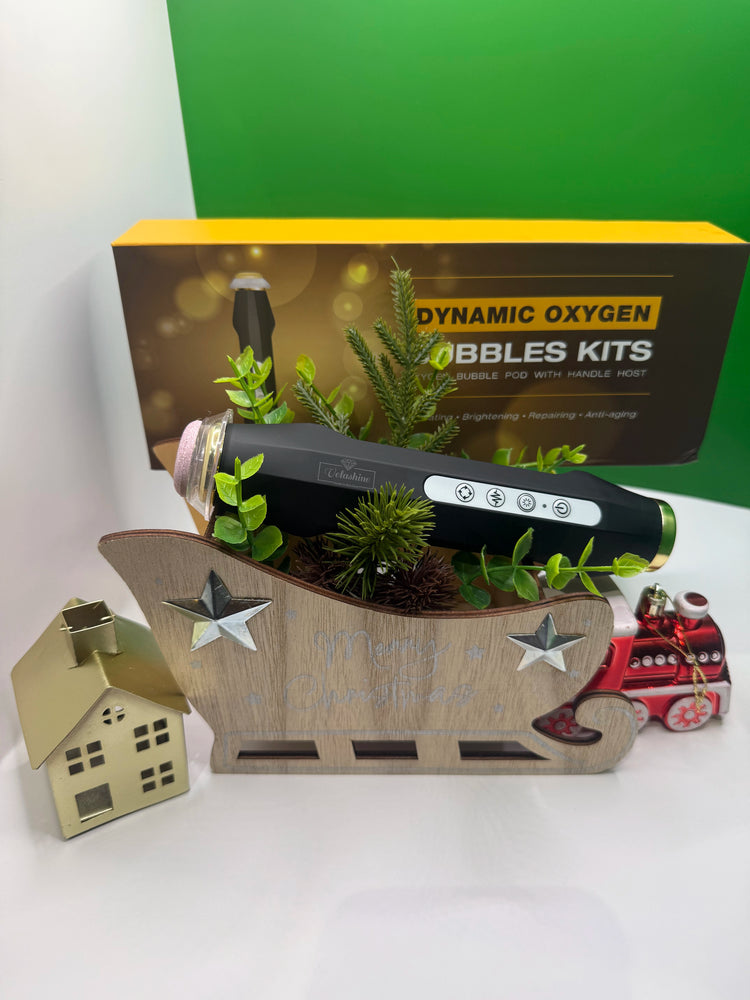 Velashine's Dynamic Oxygen Bubbles Kit Device ready for Christmas present